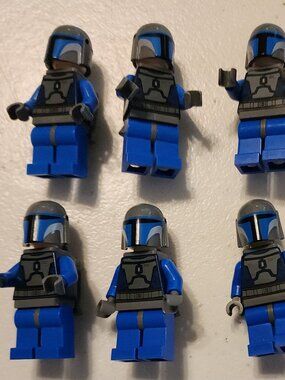 Lego Mandalorian Death Watch Warrior Minifigures Set of 8 with Battle Packs
